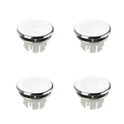 4Pcs Kitchen Bathroom Basin Circular Overflow Drain Cover Decoration Bathtub Sink Hole Overflow Hollow Washbasin Overflow