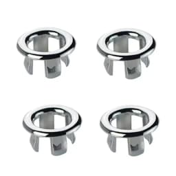 4Pcs Kitchen Bathroom Basin Circular Overflow Drain Cover Decoration Bathtub Sink Hole Overflow Hollow Washbasin Overflow