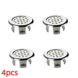 4Pcs Kitchen Bathroom Basin Circular Overflow Drain Cover Decoration Bathtub Sink Hole Overflow Hollow Washbasin Overflow