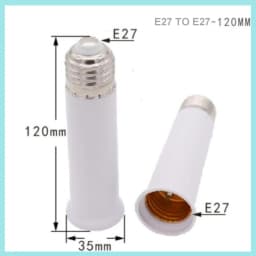 2pcs 65mm 95mm Bulb Adapter E27 to E27 Extender LED Lamp Light Base Socket Extension Converter Connector CFL Light Bulb Adapter