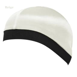 Solid Color Wave Caps With Durag for Men Headwear Soft Elastic Breathable Beanie Turban Cap Headwrap Bonnet Hair Accessories
