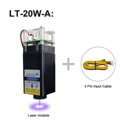 LASER TREE 20w 40W 80W Laser Module 450nm Laser Head Blue Laser for Cnc Laser Engraving Cutting Machine WoodWorking DIY Tools