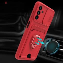 Crossbody Chain Lanyard Slide Case For Samsung A13 A23 A32 A53 A73 5G Wallet Card Slot Cover for Samsung M32 A51 A71 4G A52S A72