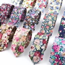 43 Styles 100% Cotton Men Floral Ties 6cm Narrow Slim Skinny Casual Suit Neckie For Wedding Party Shirt Accessories Cravat Gift