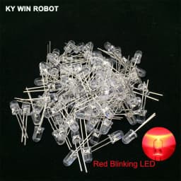 50pcs 5mm White Green Red Blue Yellow Light-Emitting-Diode Automatic Flashing LED Flash Control Blinking 5 Mm LED Diode 1.5HZ