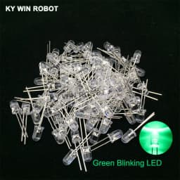 50pcs 5mm White Green Red Blue Yellow Light-Emitting-Diode Automatic Flashing LED Flash Control Blinking 5 Mm LED Diode 1.5HZ