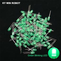 50pcs 5mm White Green Red Blue Yellow Light-Emitting-Diode Automatic Flashing LED Flash Control Blinking 5 Mm LED Diode 1.5HZ