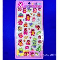 2026 New 3D Stickers of Loving Heart Smiley Face Strawberry Bear The Lion King Dalmatian and Dumbo, Cute Cartoon Style