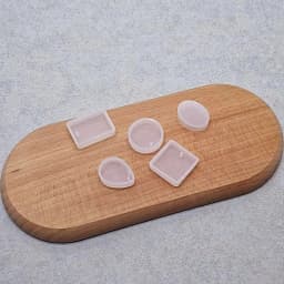 SNASAN 5Pieces Pendant Silicone Mold Handmade Jewelry Making Tool UV Epoxy Resin Casting Silicone Mould
