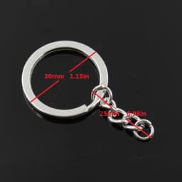 New Fashion Men 30mm Keychain DIY Metal Holder Chain Vintage Statue Of Liberty New York 49x14mm Silver Color Pendant Gift