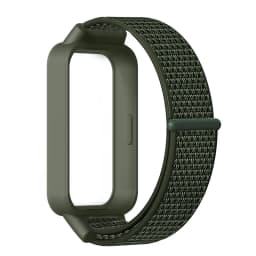 Nylon Loop Strap+Case for Xiaomi Smart Band 9 8 Active Accessories Sport Bracelet +Protective Bumper Shell Correa Redmi Band 3 2