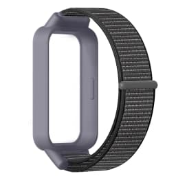Nylon Loop Strap+Case for Xiaomi Smart Band 9 8 Active Accessories Sport Bracelet +Protective Bumper Shell Correa Redmi Band 3 2