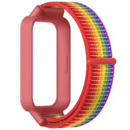 Nylon Loop Strap+Case for Xiaomi Smart Band 9 8 Active Accessories Sport Bracelet +Protective Bumper Shell Correa Redmi Band 3 2