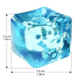 Squishy Snowflake Ice Cubes Slow Rising Sensory Fidget Toy Soft Ice Cubes Stress Relief Squeeze Toy Hand Exercise Calming Tool