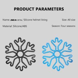 Motorcycle Helmet Liner Flexible Rubber Helmet Inner Pad Helmet Lining Protective Pad Motorcycle Helmet Liner Snowflake Appearan