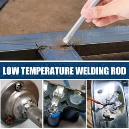1M Low Temperature Easy Melt Aluminum Welding Rod Cored Wire Rod Solder No Need Solder Powder Weld Bar for Propane Torch