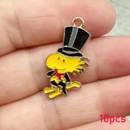 10/20Pcs Enamel Dog Handmade DIY Keychain Accessories for Jewelry Making RedHouse, Fashion Style Jewelry Findings