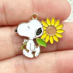 10/20Pcs Enamel Dog Handmade DIY Keychain Accessories for Jewelry Making RedHouse, Fashion Style Jewelry Findings