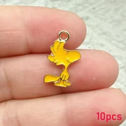 10/20Pcs Enamel Dog Handmade DIY Keychain Accessories for Jewelry Making RedHouse, Fashion Style Jewelry Findings
