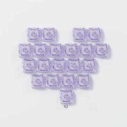 20pcs 1U Keycaps with Unique Cats Head MAO Transparent Keycap Comfort Typing PBT No Engraved Keycap DIY Keyboards For Aula Ajazz