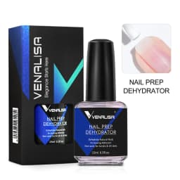 VENALISA Nail Dehydrator & Acid-Free Primer Kit 15ml – Anti-Lifting Quick Dry for UV LED Gel Polish Acrylic Nail Prep DIY Salon