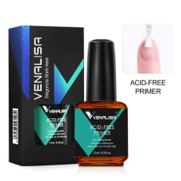 VENALISA Nail Dehydrator & Acid-Free Primer Kit 15ml – Anti-Lifting Quick Dry for UV LED Gel Polish Acrylic Nail Prep DIY Salon