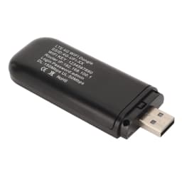 4G LTE Router 4G WiFi Router Black Up to 10 Users Stable Easy Connection USB Plug and Play for Hotspot Micro SIM Card Phone PC