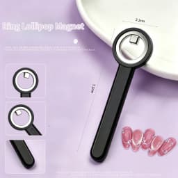 Hollow Cat Eye Nail Magnet for Gel Polish 3D Design Black Hole Nail Art Strong Magnetic Ring For Home Salon DIY Magnetic Tool