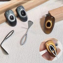 Hollow Cat Eye Nail Magnet for Gel Polish 3D Design Black Hole Nail Art Strong Magnetic Ring For Home Salon DIY Magnetic Tool