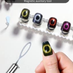 Hollow Cat Eye Nail Magnet for Gel Polish 3D Design Black Hole Nail Art Strong Magnetic Ring For Home Salon DIY Magnetic Tool