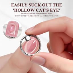 Hollow Cat Eye Nail Magnet for Gel Polish 3D Design Black Hole Nail Art Strong Magnetic Ring For Home Salon DIY Magnetic Tool