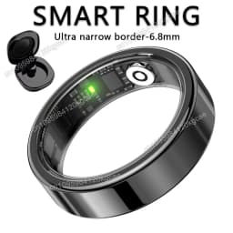 R10 Smart Ring with Charging Case for Men Women, Health and Sleep Monitor, 5ATM Waterproof, Multi-sport Mode, Smartring 2026 New