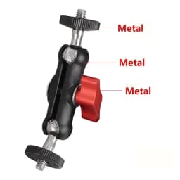 Camera Metal Super Clamp with Double Ball Head Magic Arm for DSLR Monitor Light Mic Gopro Phone Mount Photography Accessories