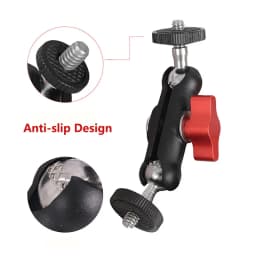 Camera Metal Super Clamp with Double Ball Head Magic Arm for DSLR Monitor Light Mic Gopro Phone Mount Photography Accessories