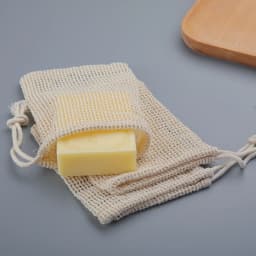 3pcs Natural Cotton Soap Saver Bag Eco-friendly Handmade Lathering Cotton Mesh Soap Pouch For Body Cleansing Skincare
