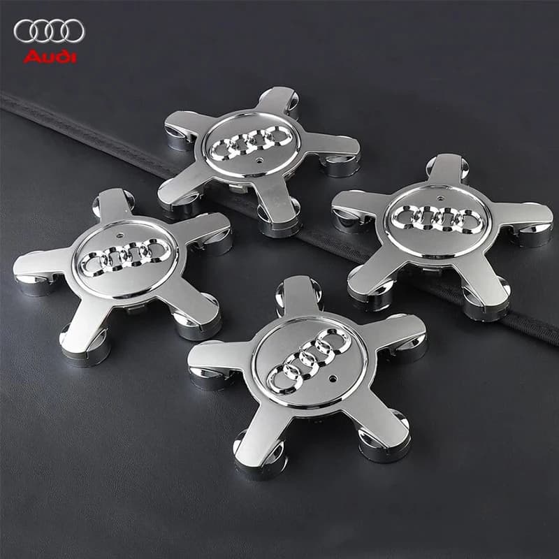 4Pcs/set135MM 8R0601165 4F0601165N For Audi A3 A4 A5 A6 A7 A8 S4 S6 Q3 Q5 Q7 TT B5 B6 Car Wheel Center Cap Hub Covers Badge