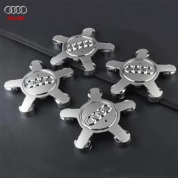 4Pcs/set135MM 8R0601165 4F0601165N For Audi A3 A4 A5 A6 A7 A8 S4 S6 Q3 Q5 Q7 TT B5 B6 Car Wheel Center Cap Hub Covers Badge