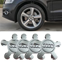4Pcs/set135MM 8R0601165 4F0601165N For Audi A3 A4 A5 A6 A7 A8 S4 S6 Q3 Q5 Q7 TT B5 B6 Car Wheel Center Cap Hub Covers Badge