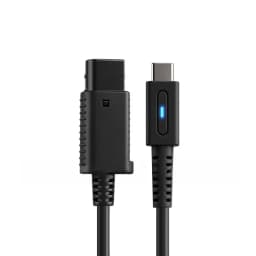 12cm Type C 36W PD Charging Cable for NGC GameCube Console USB C Power Supply Cord (with Blue LED Indicator Light)