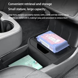 For Tesla New ModelY Standard2025 TPE Under Central Control Storage Box Flip Cover design Tissue Box Storage interior Accessorie