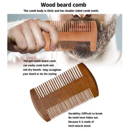 Men's Beard Grooming Set, Convenient Barber Tools, Beard Brush, Bristle Material, Comb, Scissors, Convenient Storage Bag