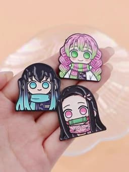 12pcs Anime Boys Girls Enamel Pin Cartoon Brooch For Coat Women's Brooches Fashion Lapel Badges Jewelry Gift for Friends