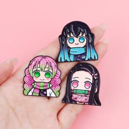 12pcs Anime Boys Girls Enamel Pin Cartoon Brooch For Coat Women's Brooches Fashion Lapel Badges Jewelry Gift for Friends