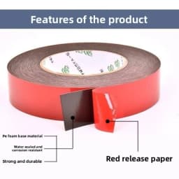 SZBFT 1-3mm thickness Black Super Strong Self Adhesive Foam Car Double Sided Tape Mobile phone dust-proof tape