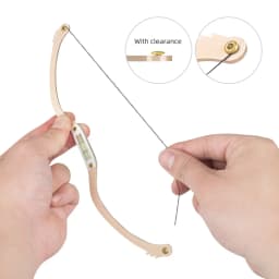 Microblading Permanent Makeup Bow and Arrow Line Ruler Black Measuring Brow String Pre Inked Tattoo PMU for Eyebrow Mapping