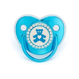 Luxury Newborn Baby Pacifier Baby Rhinestone Crown Pacifier Infant Teether Silicone Pacifier Holder Dummy Baby Shower Gift