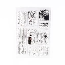 JIANWU Minimalist Black White Transparent Stamp Creative Retro Scrapbooking Journal Decoration Silicone Seal Stationery Supplies