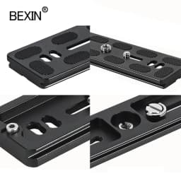 BEXIN Universal Aluminum Alloy Quick Release Plate Tripod Mount Adapter with 1/4 Screw for Benro Arca Swiss Ball Head and Camera