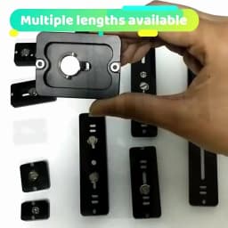 BEXIN Universal Aluminum Alloy Quick Release Plate Tripod Mount Adapter with 1/4 Screw for Benro Arca Swiss Ball Head and Camera