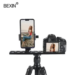 BEXIN Universal Aluminum Alloy Quick Release Plate Tripod Mount Adapter with 1/4 Screw for Benro Arca Swiss Ball Head and Camera